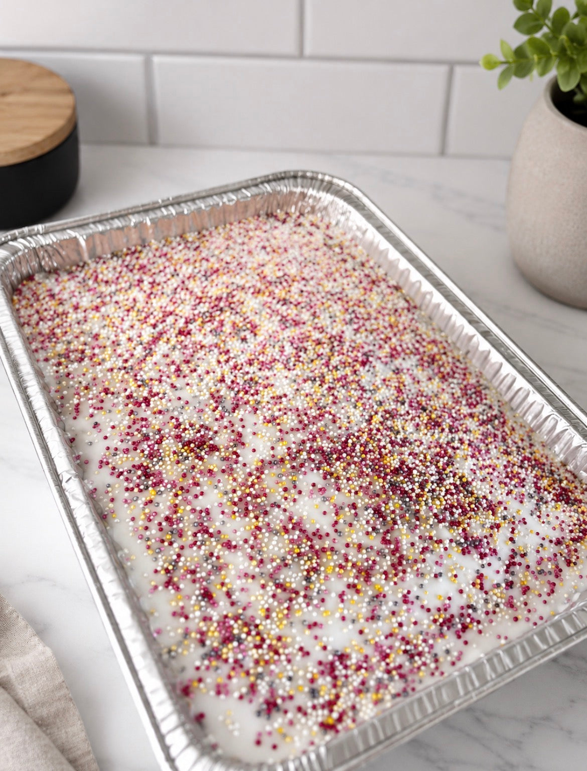 Old school sprinkle cake